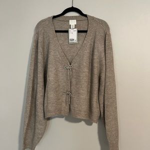 H&M Sparkle Bow Cardigan
